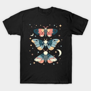 Magical Witchy Moths and Stars T-Shirt